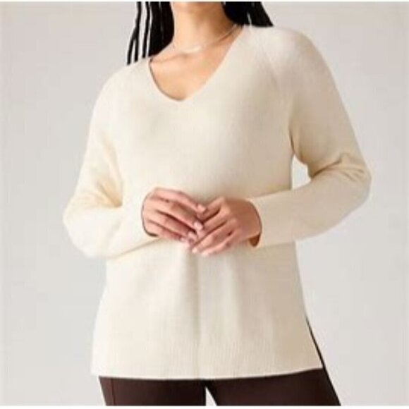 Athleta Hanover Refined V-Neck Sweater 1X - Picture 1 of 8